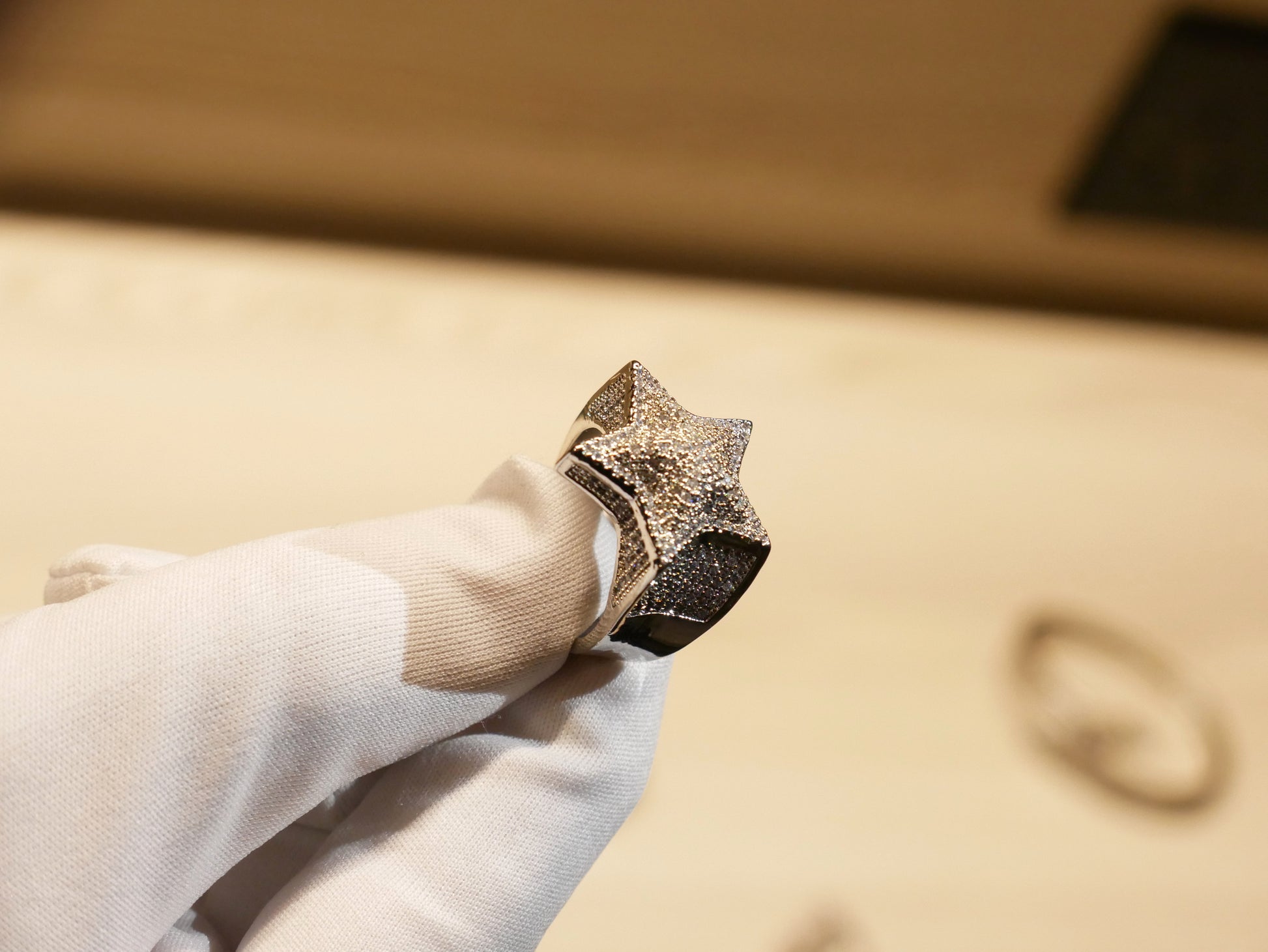 Boy Rings Size 7 Iced Star Boy Ring – Araien