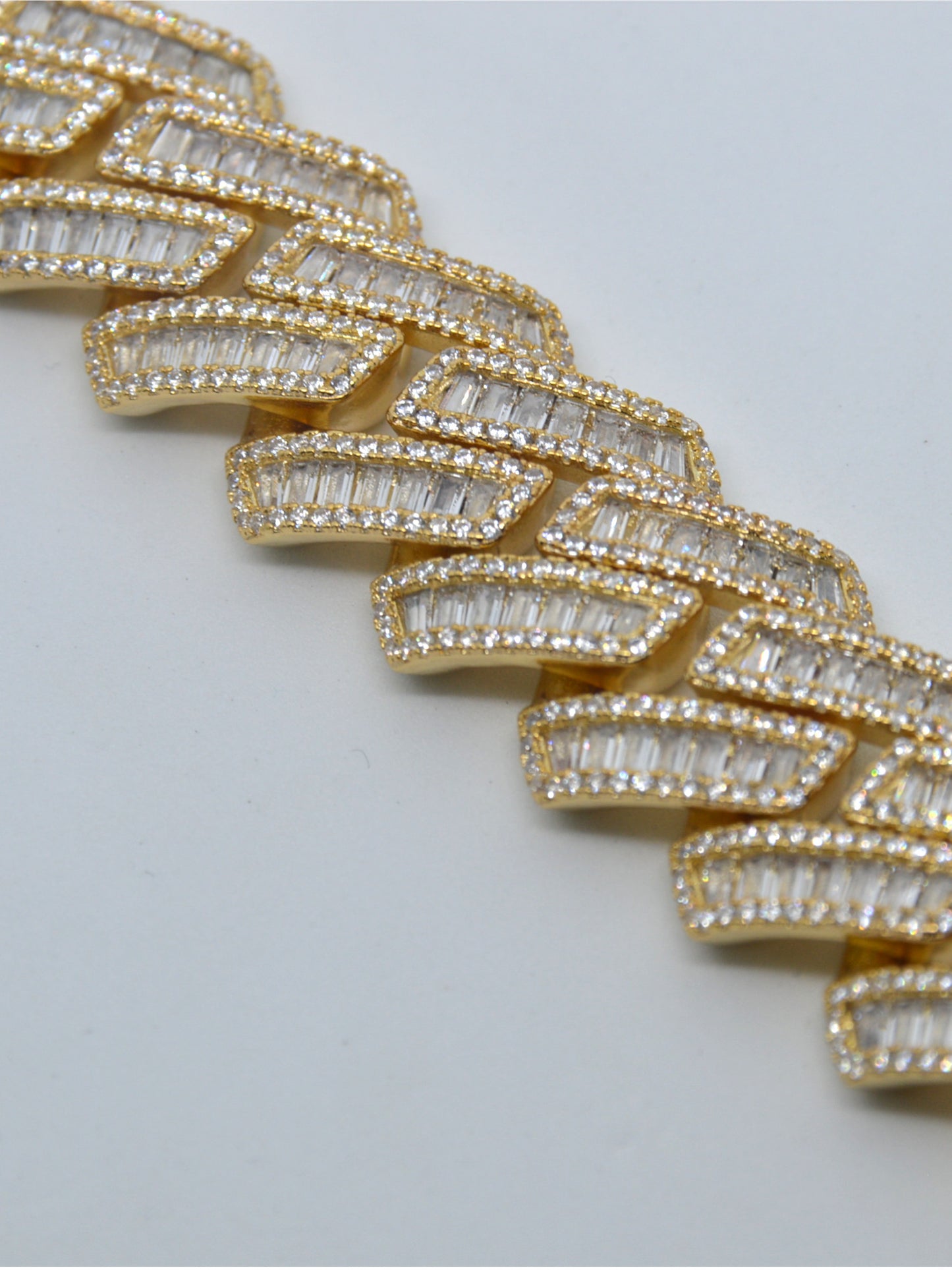 Cuban Baguette Bracelet Gold