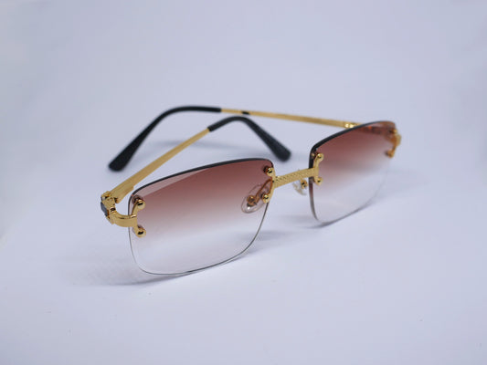 Faded Brown Rims Sunglasses